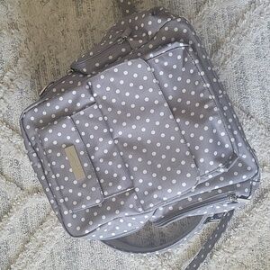 JuJuBe Be Nurtured Large Breast Pump Backpack, Classic Collection - Dot Dot Dot